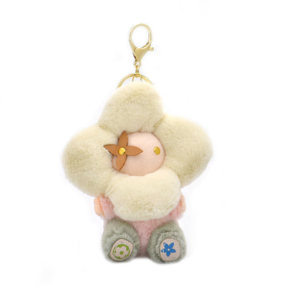 Cute Sunflower Plush Keychain - Vivian Poll Bag Charm voor vrouwen, auto- en rugzakdecoratie