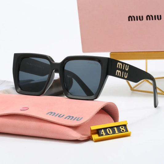 Luxury Square Frame Universal Solglasögon 4018