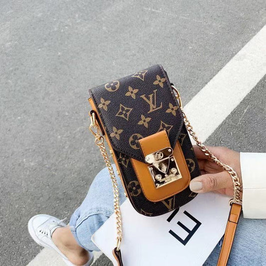 Monogram crossbody telefonní taška