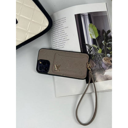 Lou Τέσσερα χρώματα τσάντα κάρτας iPhone θήκη