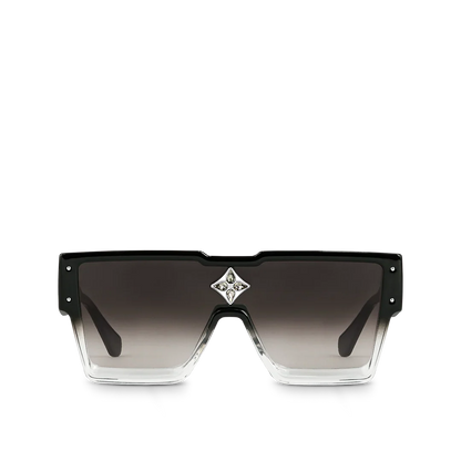 Gafas de sol con ciclón negro de gradiente caliente