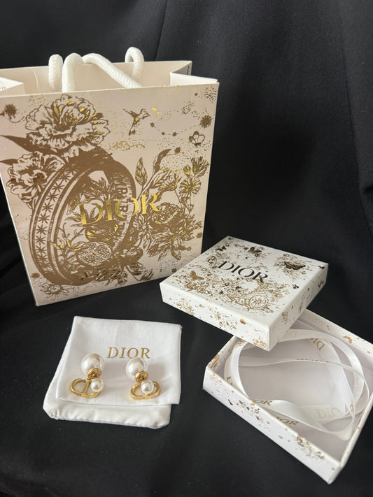 Náušnice loga CD Pearl Stud