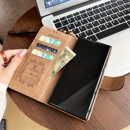 Monogram Canvas Leather Willet Samsung Mobile Telephone Case