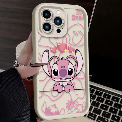 Cute Disney Stitch Angel Phone Case