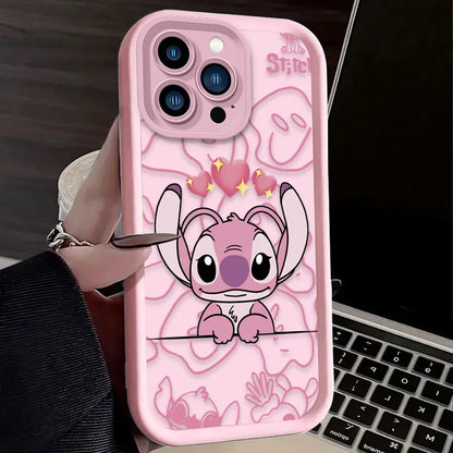 Cute Disney Stitch Angel Phone Case