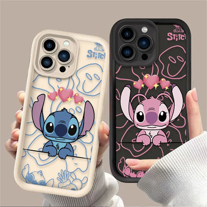 Cute Disney Stitch Angel Phone Case