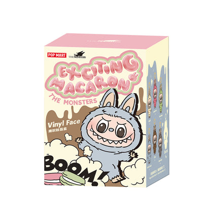 Pop Mart A Monsters Labubu izgalmas macarons vinil arc plüss medál (Blind Box)