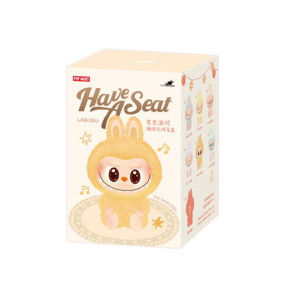 Pop Mart The Monsters Labubu mají řadu sedadel - vinylový obličej plyšový přívěsek (slepá box)