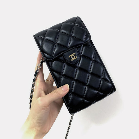 Luxusní pravá kožená kožená taška na telefon Elegantní tote taška