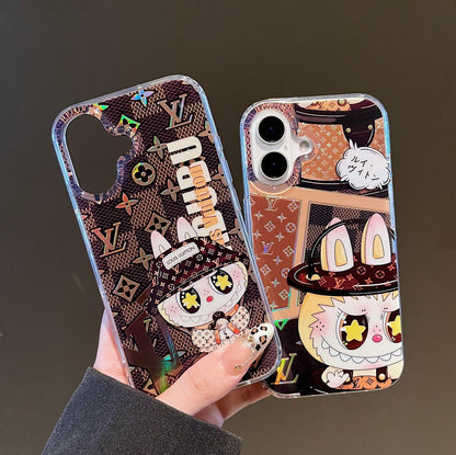 Luxusní pouzdro Labubu L&V iPhone - Cute Meets Class