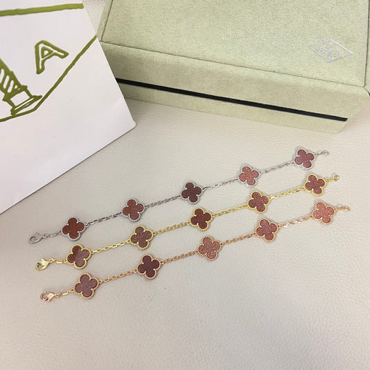Fancy Frank Gold-Red Bracelet