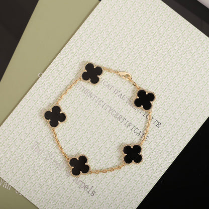 Vintage Black Leaves Bracelet