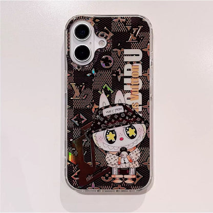 Custodia per il telefono coniglietto di cartoni animati ispirato | Monogram elegante e design carino per iPhone
