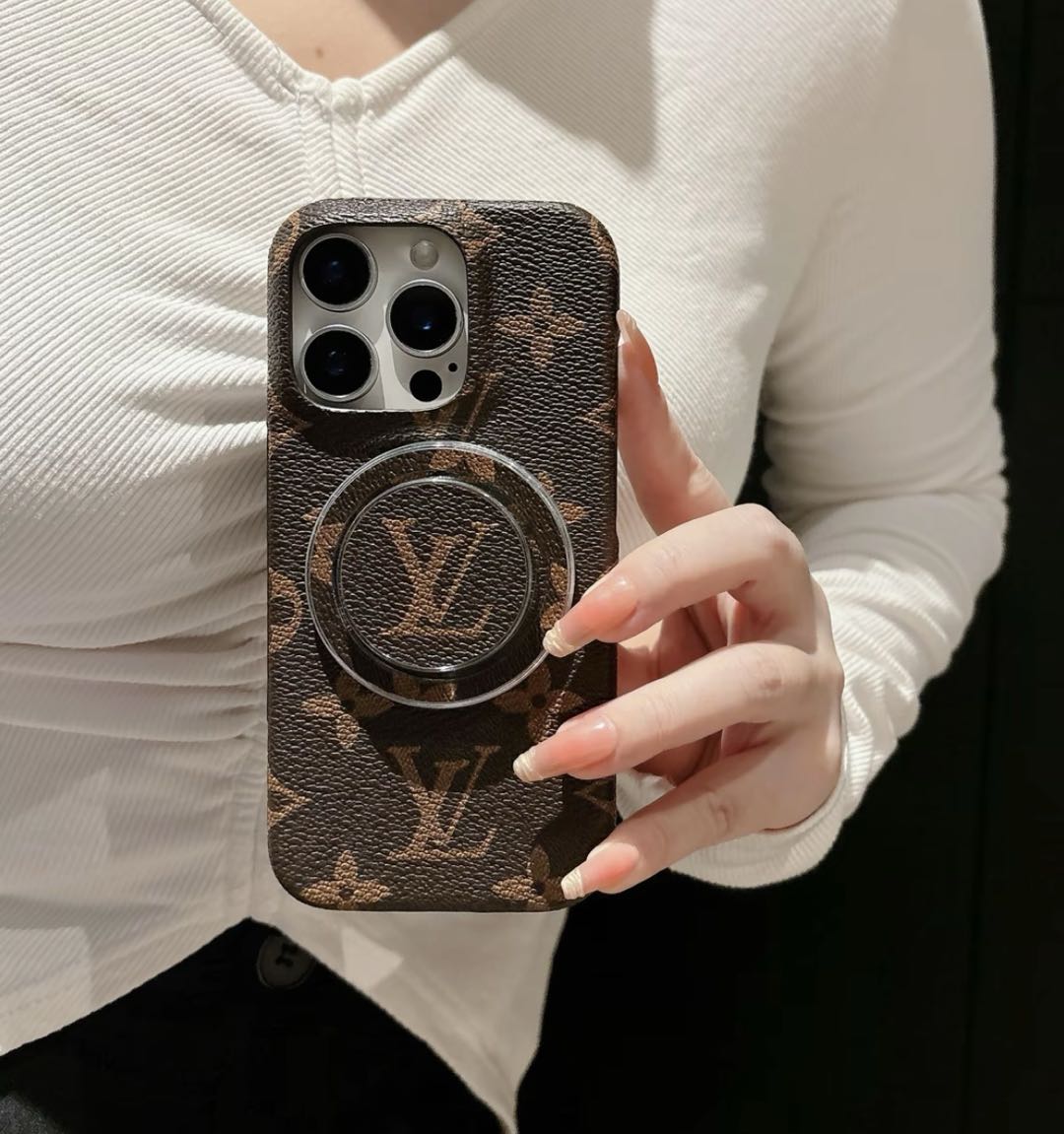 Magia magnetica!  Custodia monogramma con pop - socket - cassa di iPhone Snap & Slay