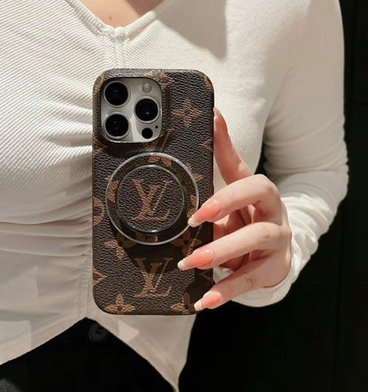 Magia magnetica!  Custodia monogramma con pop - socket - cassa di iPhone Snap & Slay