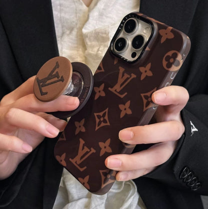 Magia magnetica!  Custodia monogramma con pop - socket - cassa di iPhone Snap & Slay