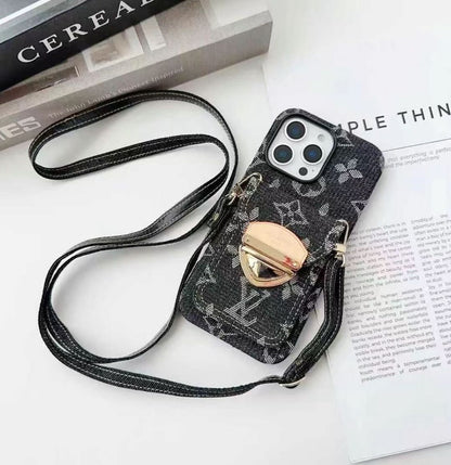 L- - στυλ Crossbody Magnetic Card - Θήκη τηλεφώνου Holder